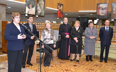 Podczas otwarcia wystawy wystąpiła Konsul Generalny RP w Odessie Joanna Strzelczyk 