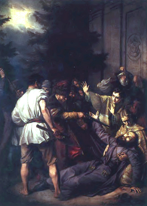 Męczeństwo Jozafata Kuncewicza (obraz pędzla Józefa Simmlera)