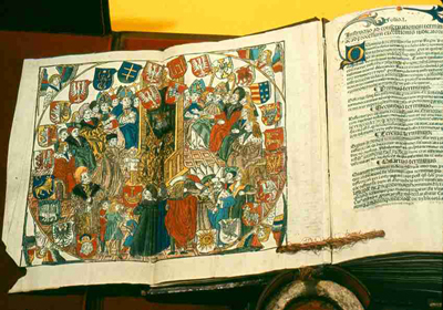 Karta tytułowa Statutu Łaskiego przedstawia kanclerza Łaskiego i króla Aleksandra. Statut stał się fundamentalnym źródłem prawa faktycznie aż do rozbiorów