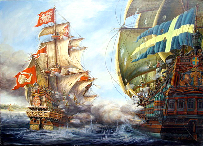 Wiktoria morska Wazy III pod Oliwą (mal. Anna & Andrzej Orlińscy)