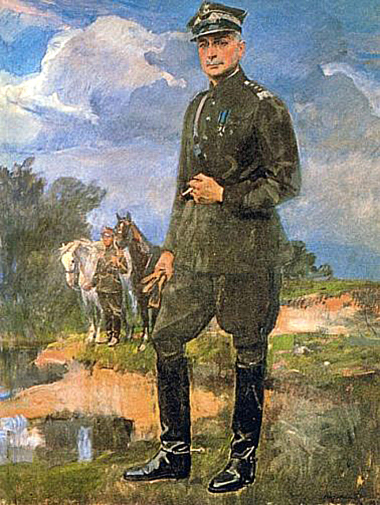 Portret Kazimierza Sosnkowskiego autorstwa Wojciecha Kossaka