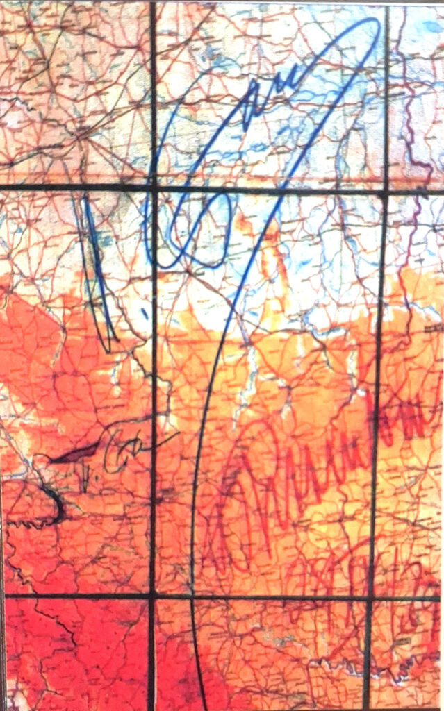 Mapa rozgraniczenia stref okupacyjnych Niemiec i ZSRR z 28 września 1939 r.