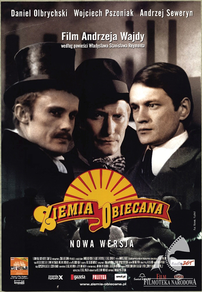 Plakat do filmu Andrzeja Wajdy na podstawie Ziemi obiecanej W. Reymonta