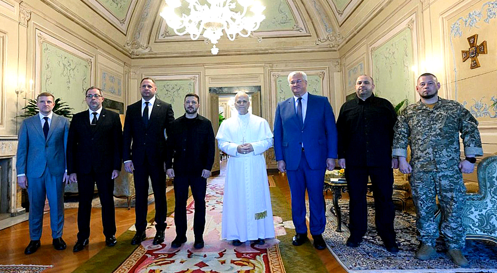 Leon XIV przyjął Wołodymyra Zełenskiego w Castel Gandolfo (@Vatican Media)
