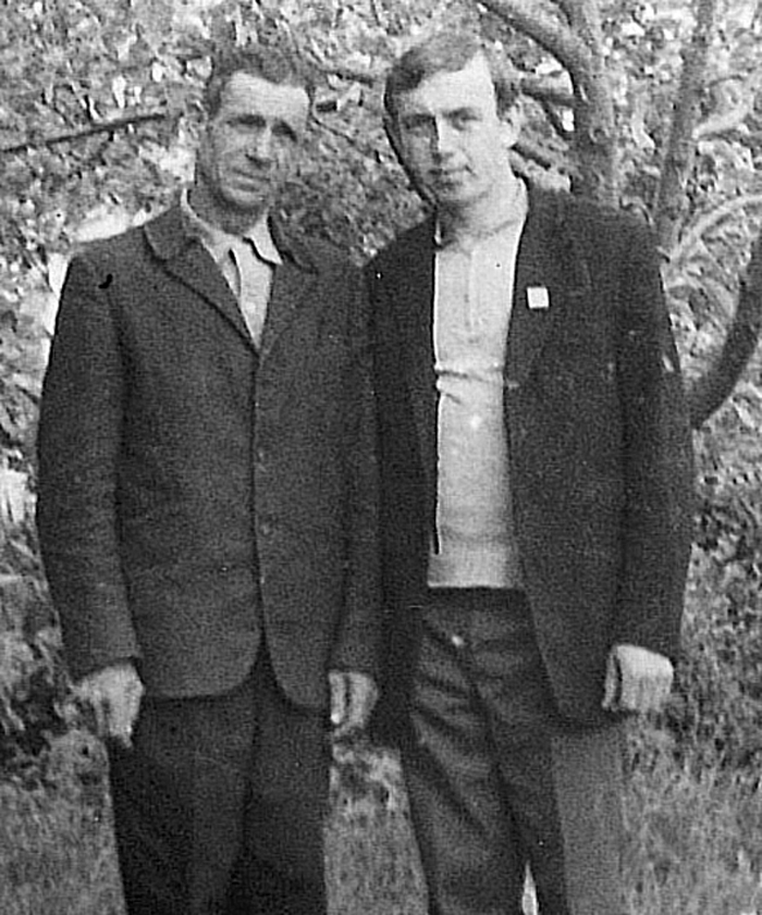 Pradziadek Marian z synem a moim dziadkiem Anatolijem