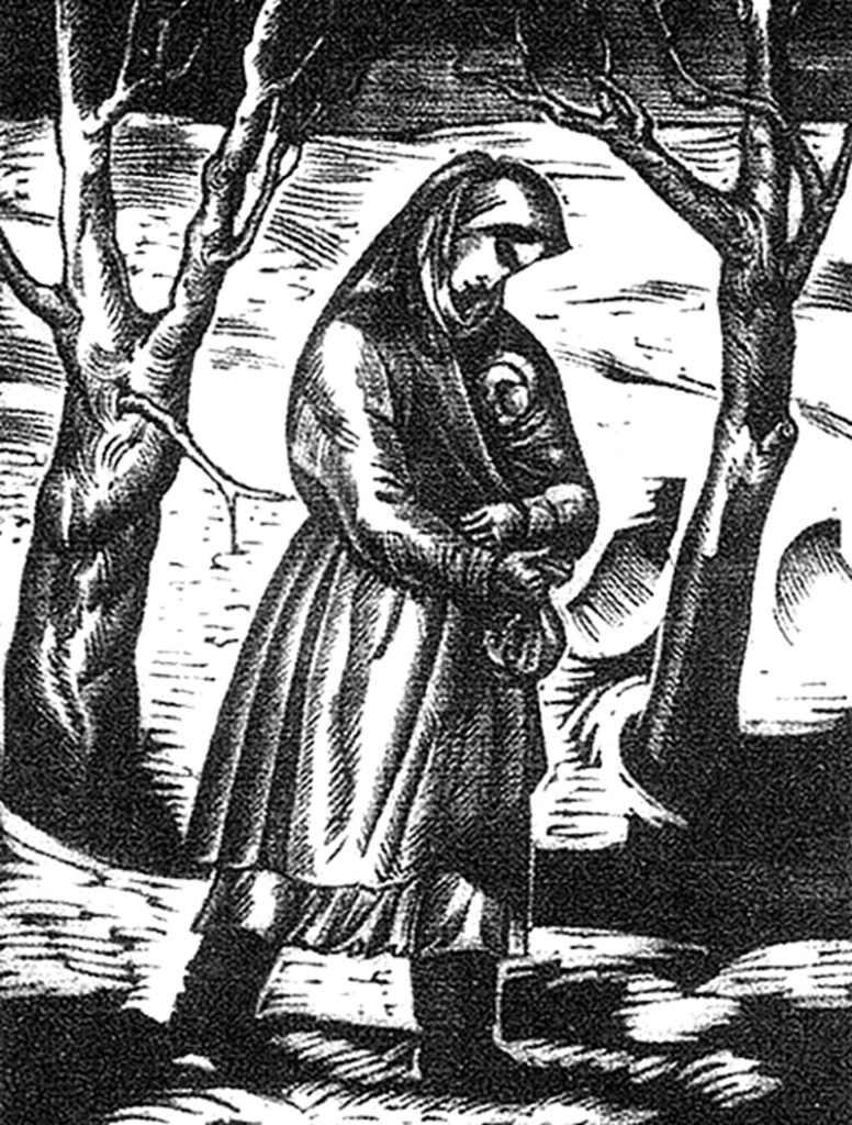 Ksylografia do poematu Tarasa Szewczenki „Kateryna”, 1928.